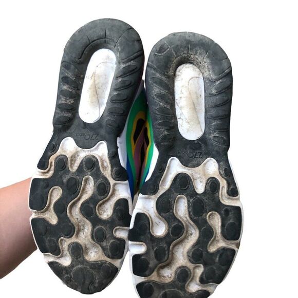 Rare 2019 Nike Air Max 270 React Magic Flamingo Size 6.5 - Picture 14 of 16